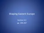 Shaping Eastern Europe - slide 1