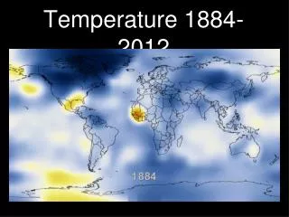 Temperature 1884-2012