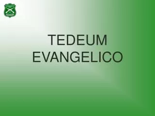 tedeum evangelico
