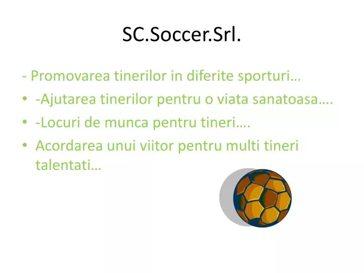 sc soccer srl