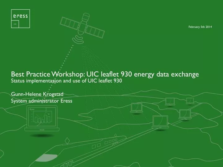 best practice workshop uic leaflet 930 energy data exchange