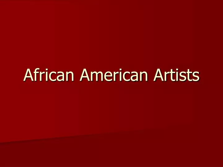 african american artists