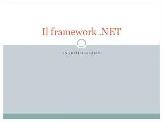 il framework net