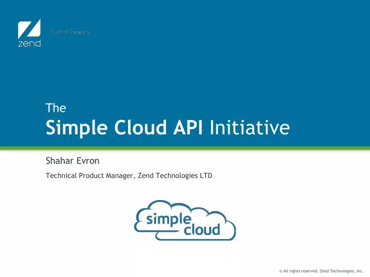 the simple cloud api initiative