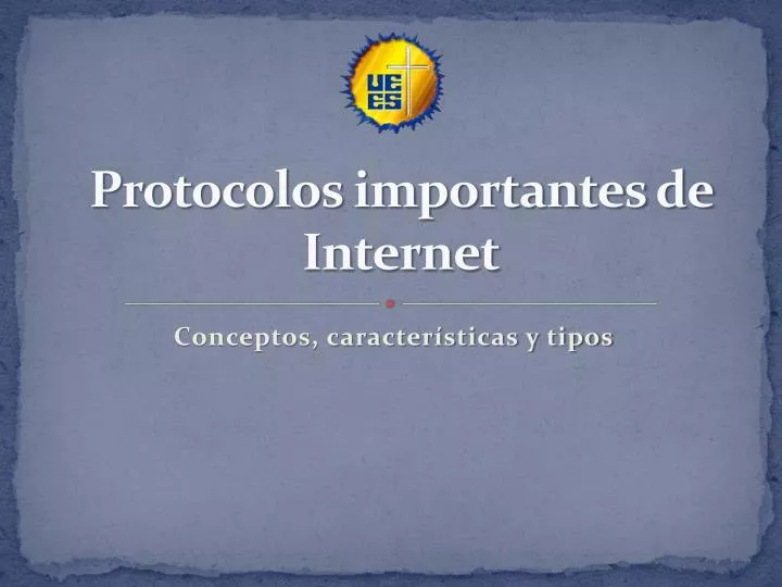 protocolos importantes de internet