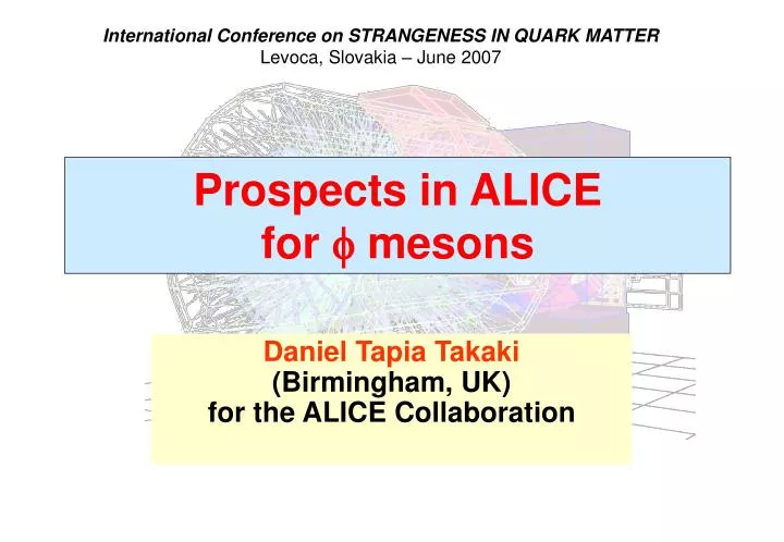 prospects in alice for f mesons