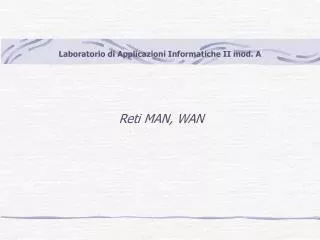 laboratorio di applicazioni informatiche ii mod a