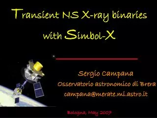 T ransient NS X -ray binaries with S imbol- X