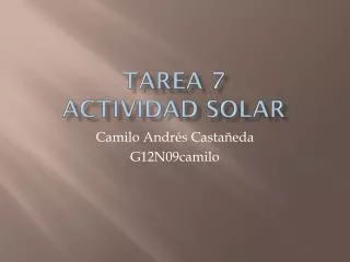 tarea 7 actividad solar