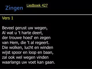 zingen