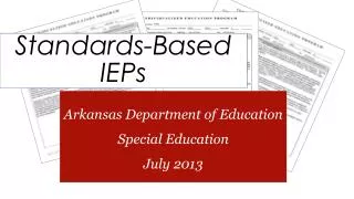 Standards-Based IEPs