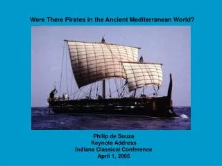Were There Pirates in the Ancient Mediterranean World?