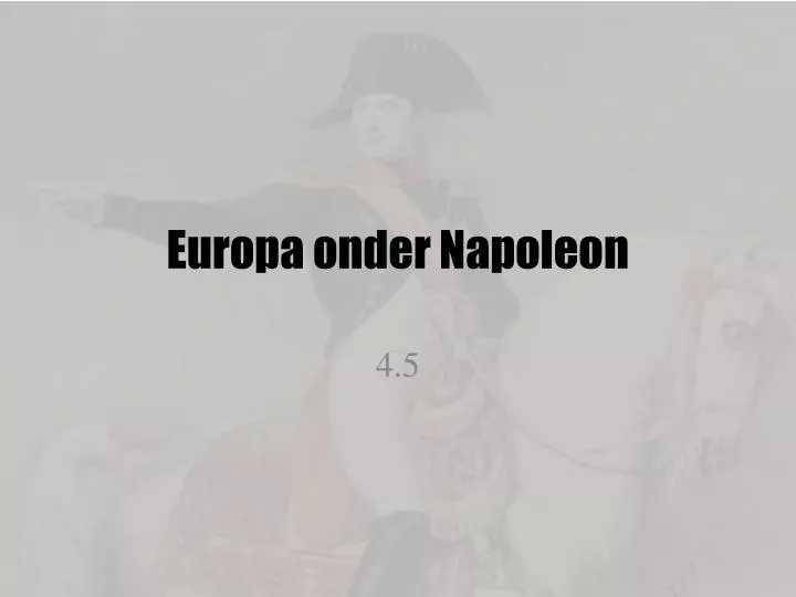 europa onder napoleon