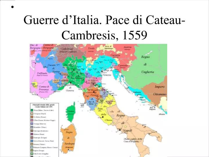 guerre d italia pace di cateau cambresis 1559
