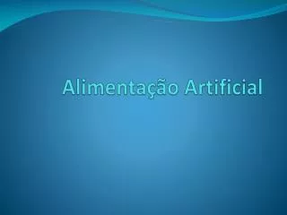 alimenta o artificial