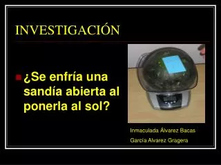 investigaci n