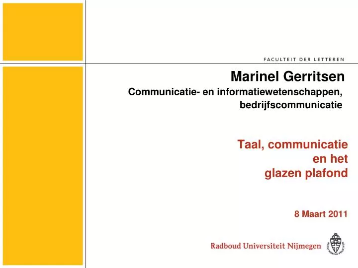 marinel gerritsen communicatie en informatiewetenschappen bedrijfscommunicatie