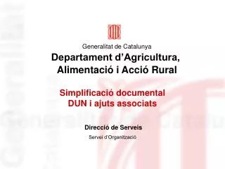 simplificaci documental dun i ajuts associats