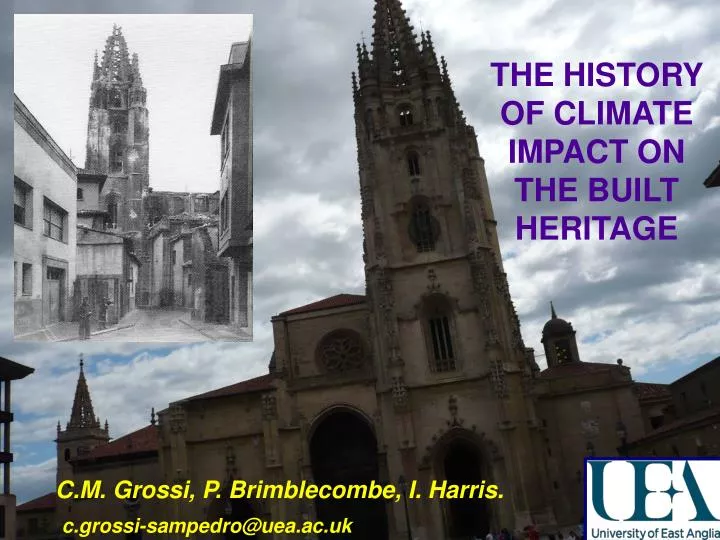 the history of climate impact on the built heritage