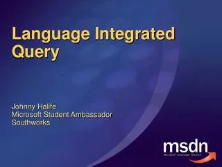 Language Integrated Query