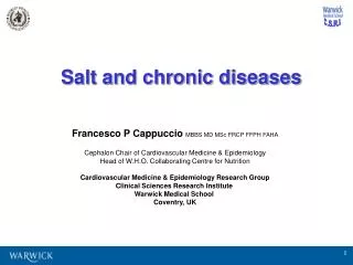 Salt and chronic diseases