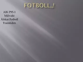 fotboll