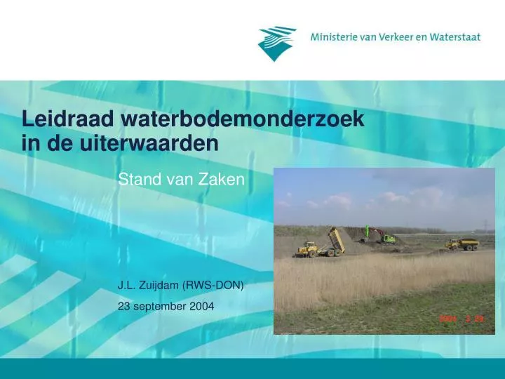 leidraad waterbodemonderzoek in de uiterwaarden