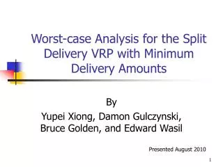 Worst-case Analysis for the Split Delivery VRP with Minimum Delivery Amounts