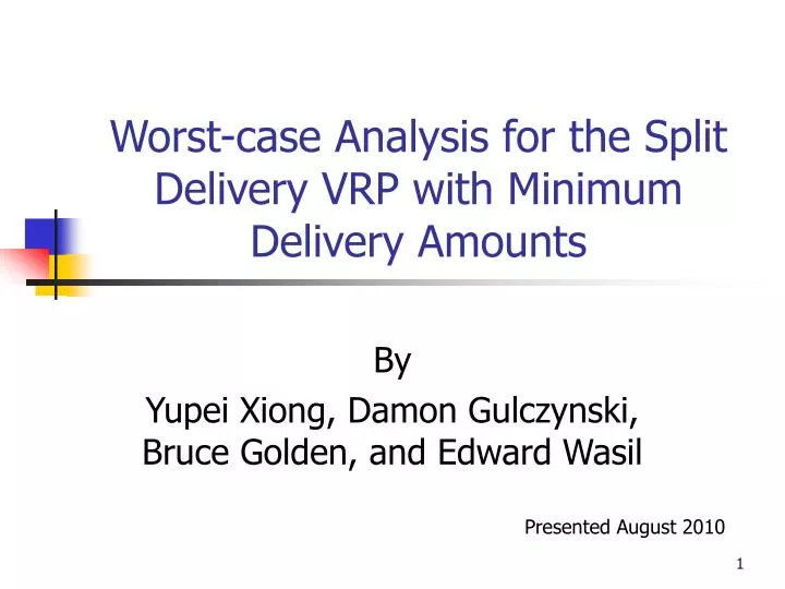 worst case analysis for the split delivery vrp with minimum delivery amounts