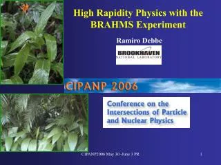 High Rapidity Physics with the BRAHMS Experiment