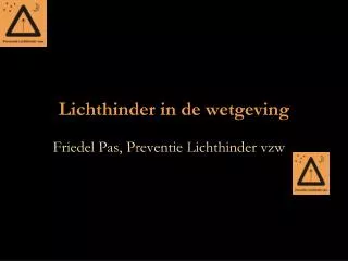 lichthinder in de wetgeving