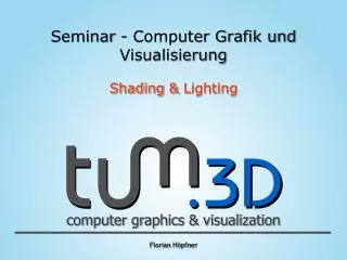 seminar computer grafik und visualisierung