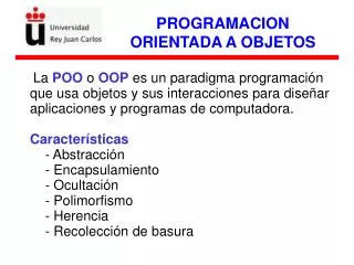 programacion orientada a objetos