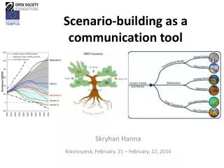 Scenario-building as a communication tool