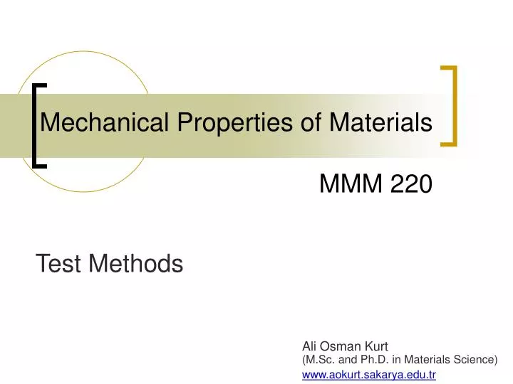 mechanical properties of materials mm m 2 20