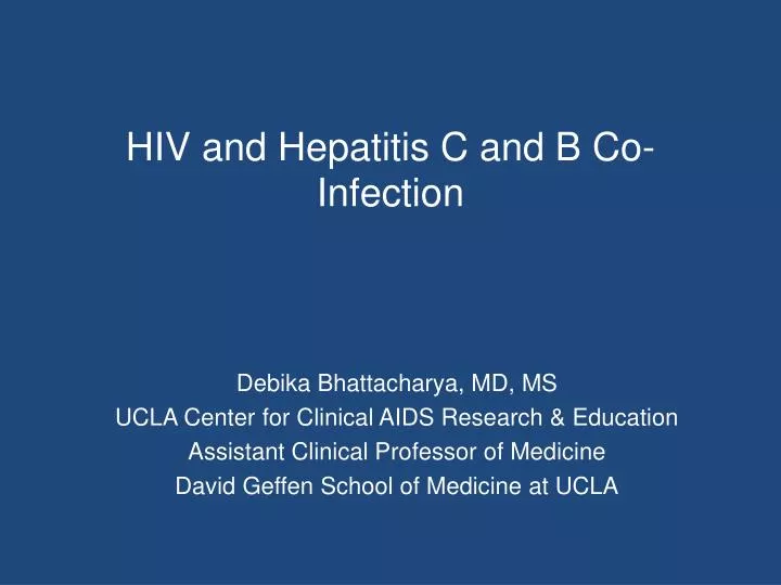 hiv and hepatitis c and b co infection