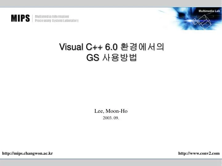 visual c 6 0 gs