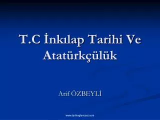 t c nk lap tarihi ve atat rk l k