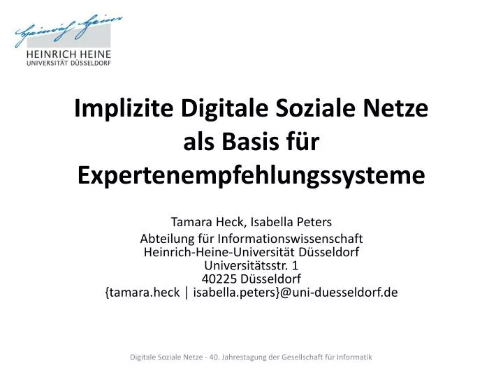implizite digitale soziale netze als basis f r expertenempfehlungssysteme
