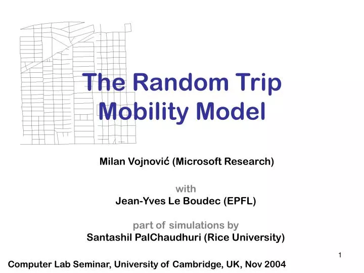 the random trip mobility model