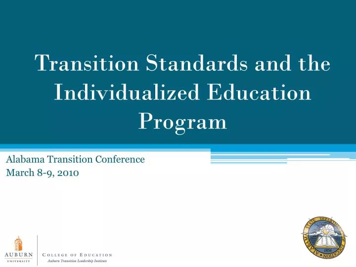 transition standards and the individualized education program