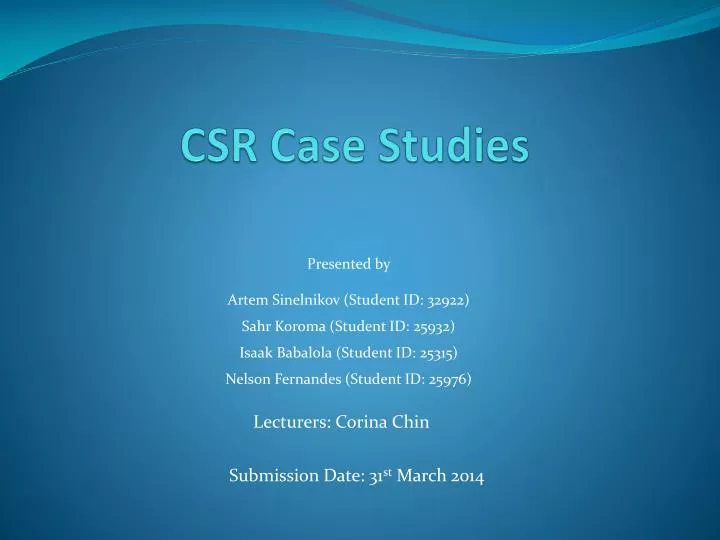 csr case studies