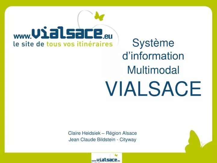 syst me d information multimodal vialsace