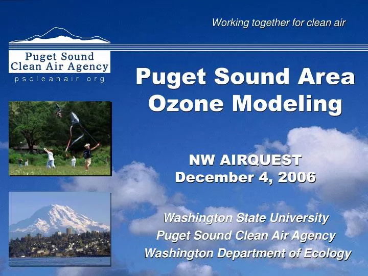 puget sound area ozone modeling nw airquest december 4 2006
