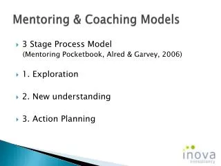 Mentoring &amp; Coaching Models