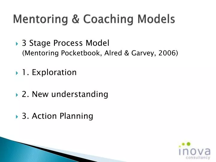 mentoring coaching models