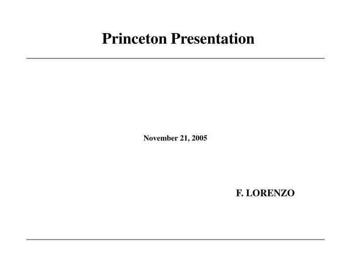 princeton presentation