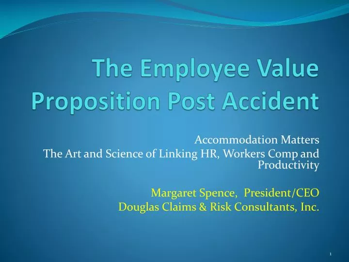 the employee value proposition post accident