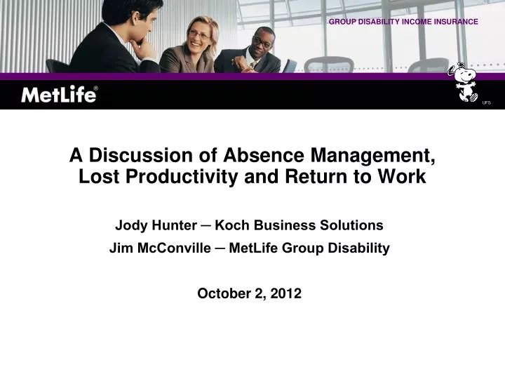 a discussion of absence management lost productivity and return to work