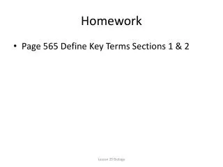 Homework